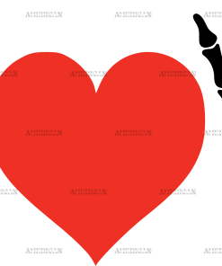 Skeleton Hands Peace Love DTF Transfer