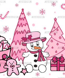 Snowman Latte UV DTF Transfer