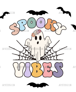 Spooky Vibes Pumpkin UV DTF Transfer