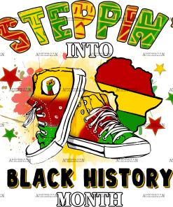 Steppin Into Black History Month DTF Transfer