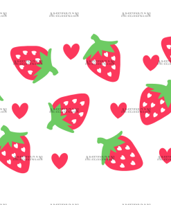 Strawberry-Valentine-1 UV DTF Transfer