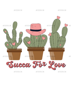 Succa For Love Cactus-1 DTF Transfer