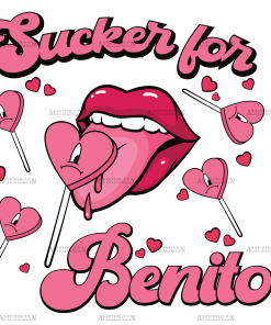 Sucker For Benito Pink DTF Transfer