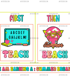 Summer Break DTF Transfer