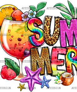 Summer Cocktail DTF Transfer