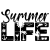 Summer Life DTF Transfer