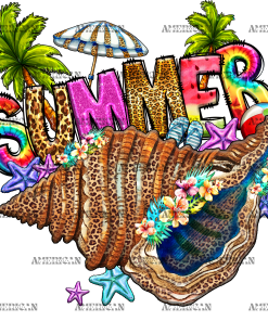 Summer Shell DTF Transfer