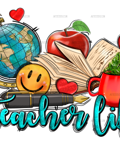 Teacher Life Stationery DTF Transfer