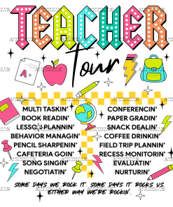 Teacher Tour-2 DTF Transfer