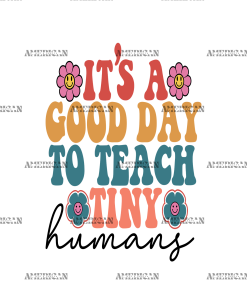 Teacher Vibes Retro UV DTF Transfer