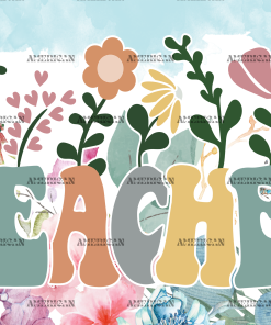 Teacher Wildflower UV DTF Transfer