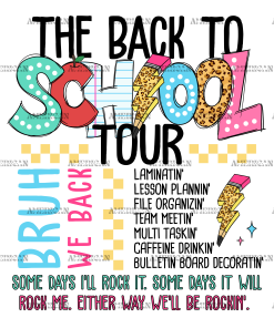 The Back To School Tour DTF Transfer