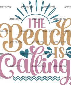 The Beach Is Calling DTF Transfer