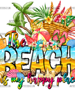 The Beach Is My Happy Place Games DTF Transfer