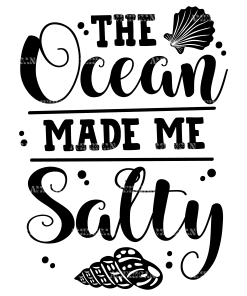 The Ocean Made Me Salty-2 DTF Transfer