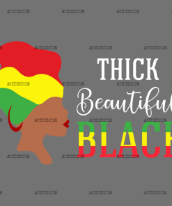 Thick Beautiful Black DTF Transfer