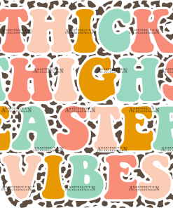 Thick Thighs Easter Vibes DTF Transfer