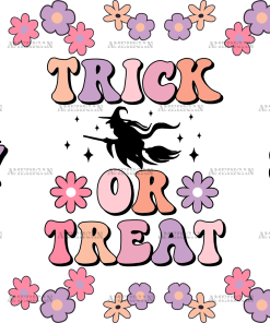 Trick Or Treat Spooky Mama UV DTF Transfer