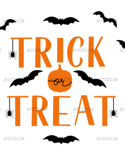 Trick Or Treat Pumpkin UV DTF Transfer