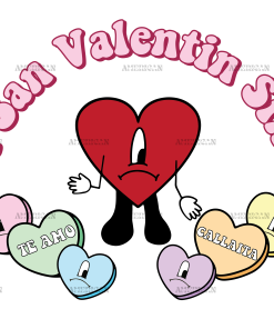 Un San Valentin Sin Ti-4 DTF Transfer