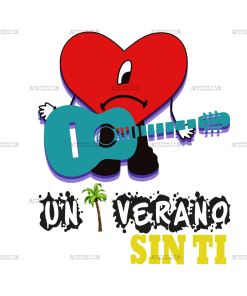 Un Verano Sin Ti Guitar-1DTF Transfer