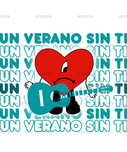 Un Verano Sin Ti Guitar-2 DTF Transfer