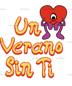 Un Verano Sin Ti Sad Heart DTF Transfer