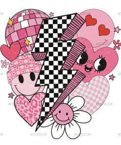 Valentine Bolt DTF Transfer