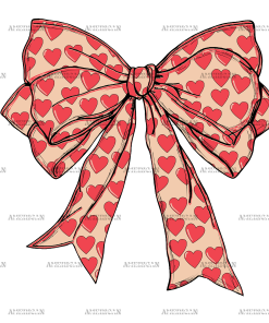 Valentine Bow-11 DTF Transfer