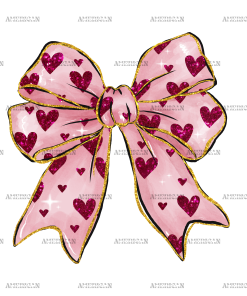 Valentine Bow-17 DTF Transfer