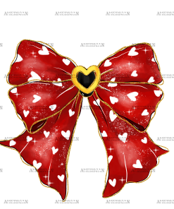 Valentine Bow-18 DTF Transfer