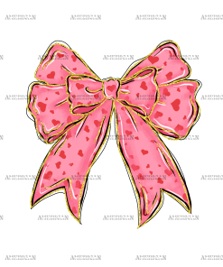 Valentine Bow-19 DTF Transfer