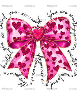 Valentine Bow-6 DTF Transfer