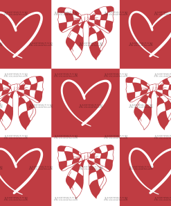 Valentine Bows-2 DTF Transfer