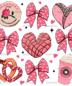 Valentine Bows-4 DTF Transfer