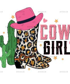 Valentine Cowgirl-2 DTF Transfer