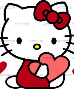 Valentine Kitty-2 DTF Transfer