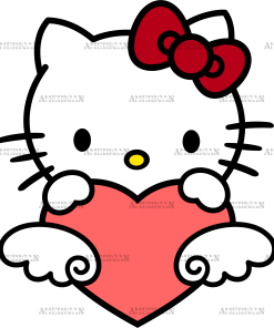 Valentine Kitty-3 DTF Transfer