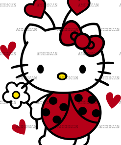 Valentine Kitty-7 DTF Transfer