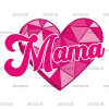 Valentine Mama Pink DTF Transfer