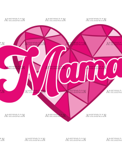 Valentine Mama Pink DTF Transfer