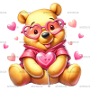 Valentine Pooh DTF Transfer