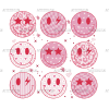 Valentine Smilies DTF Transfer