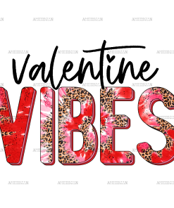 Valentine Vibes Leopard Tiedye DTF Transfer
