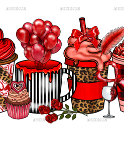 Valentine's Coffee DTF Transfer