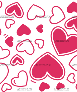Valentines Day Hearts-10 UV DTF Transfer