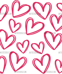Valentines Day Hearts-15 UV DTF Transfer