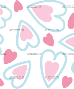 Valentines Day Hearts-2 UV DTF Transfer