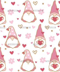 Valentines Gnomes-2 UV DTF Transfer