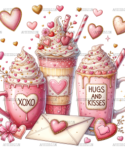 Valentines Latte DTF Transfer